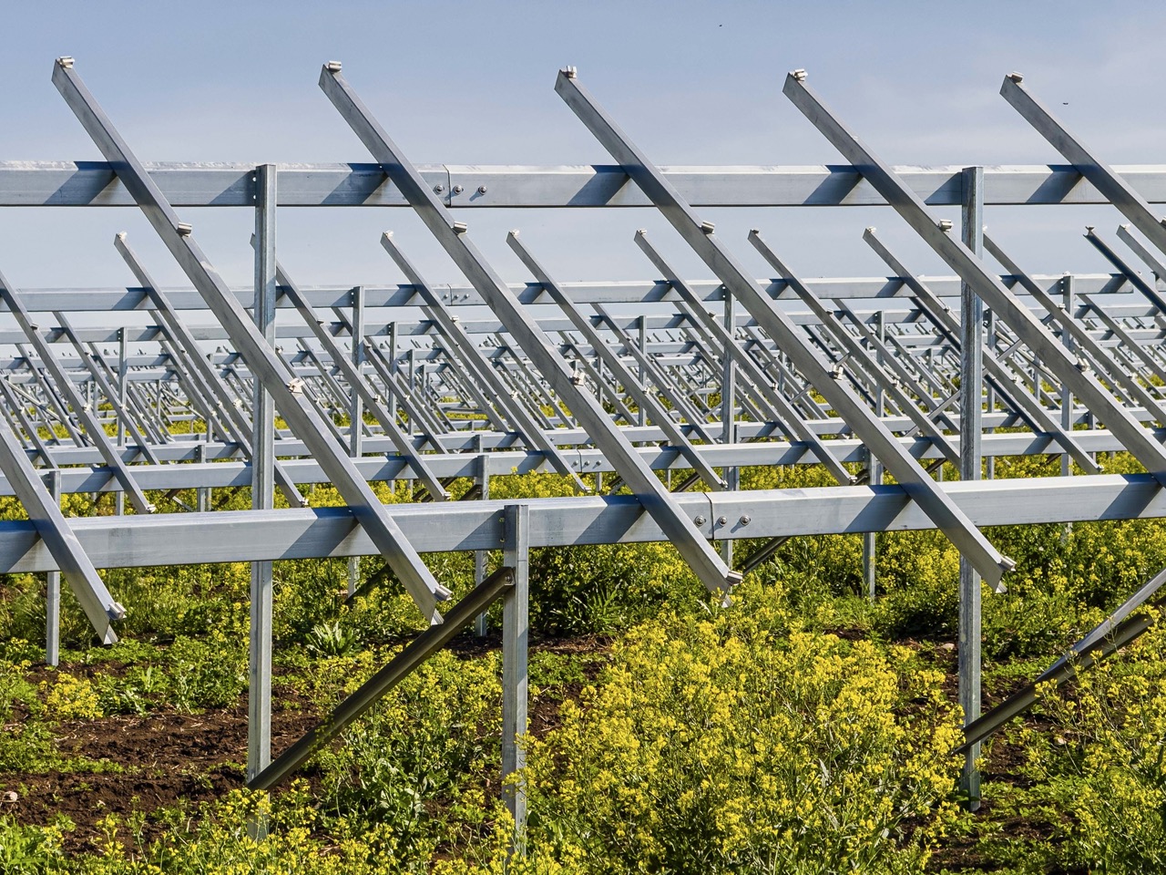 Structuri PV — detaliu montaj